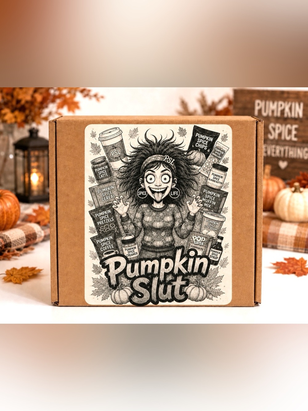 Pumpkin Spice Funny Stickers-100ct